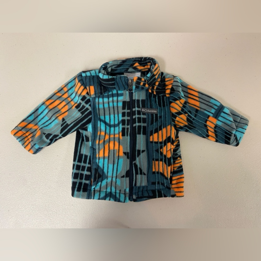 Columbia Kids' Blue and Orange Fleece Jacket